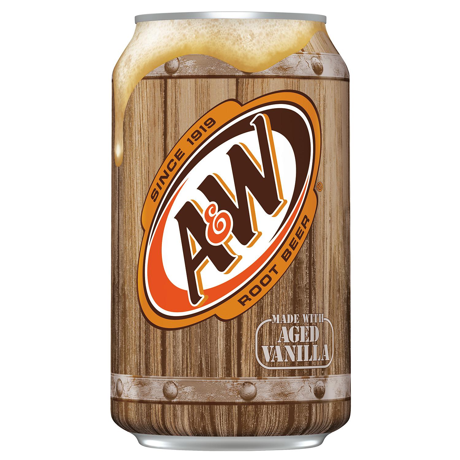 Vorige verpakking A & W Root Beer.