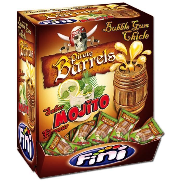 Fini Mojito Pirate Barrels - Bubble Gum
