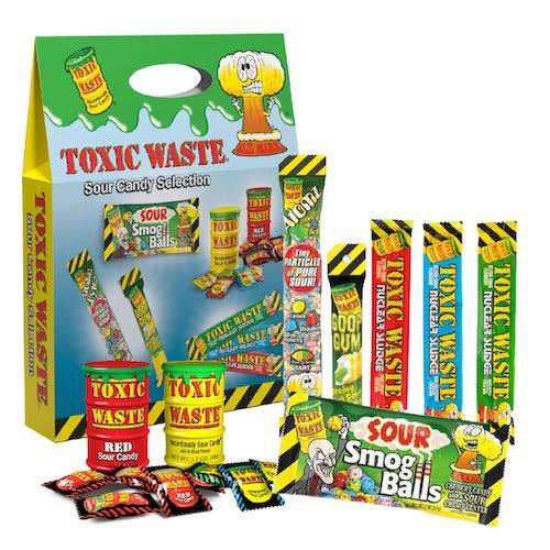 Toxic Waste Sour Candy Selection